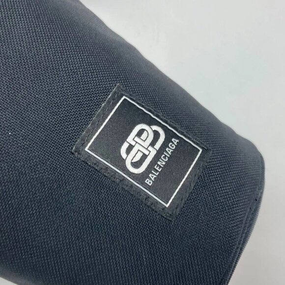 BALENCIAGA 618193 Bottle Holder Drawstring Bag logo Crossbody Pochette Unused - Picture 9 of 15